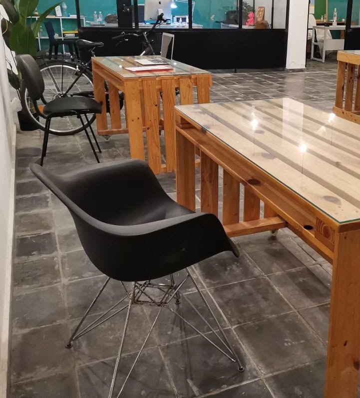 Coffice Desk en open space